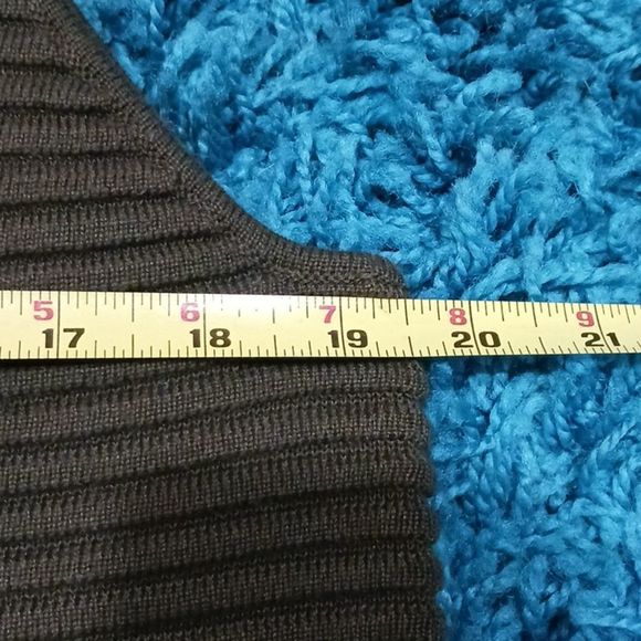 Topshop army green ribbed knit tank top size 10 - Picture 14 of 15